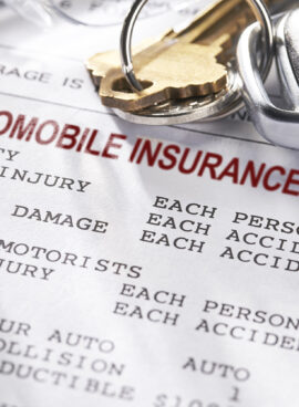 Auto and Car Insurance policy with keys