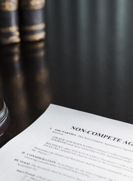 Non-Compete Clause with Gavel and Books