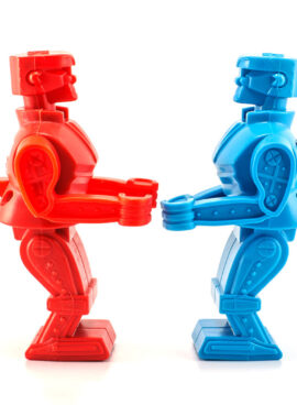 robot toy ready to fight